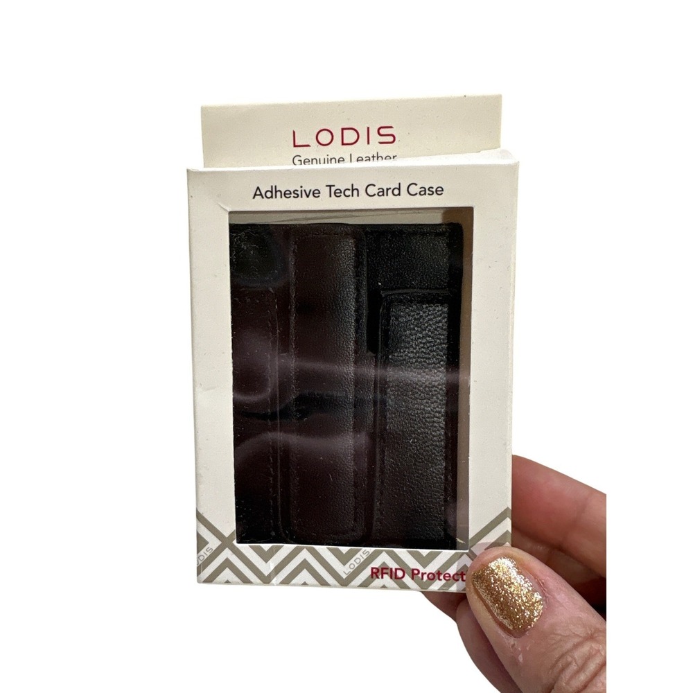 Lodis Genuine Leather Adhesive Tech Card Case Phone Wallet RFID